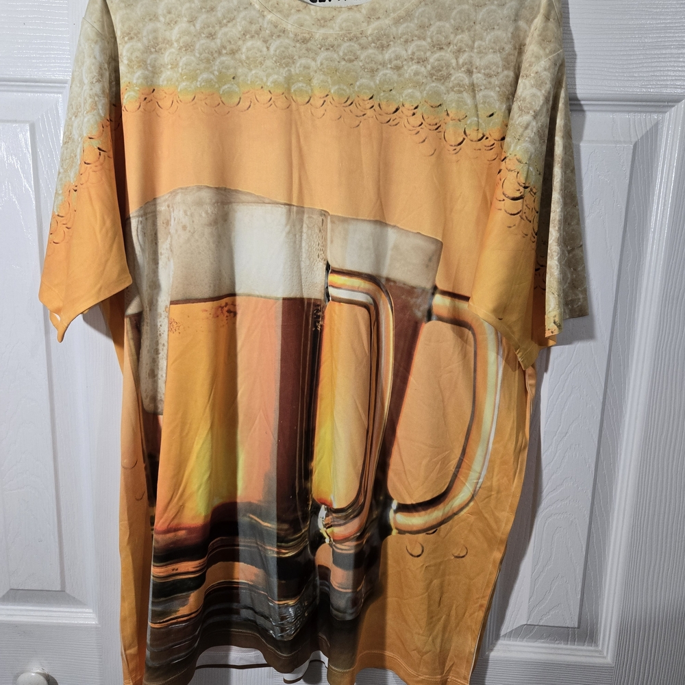 Orange Beer Mug Graphic Tee